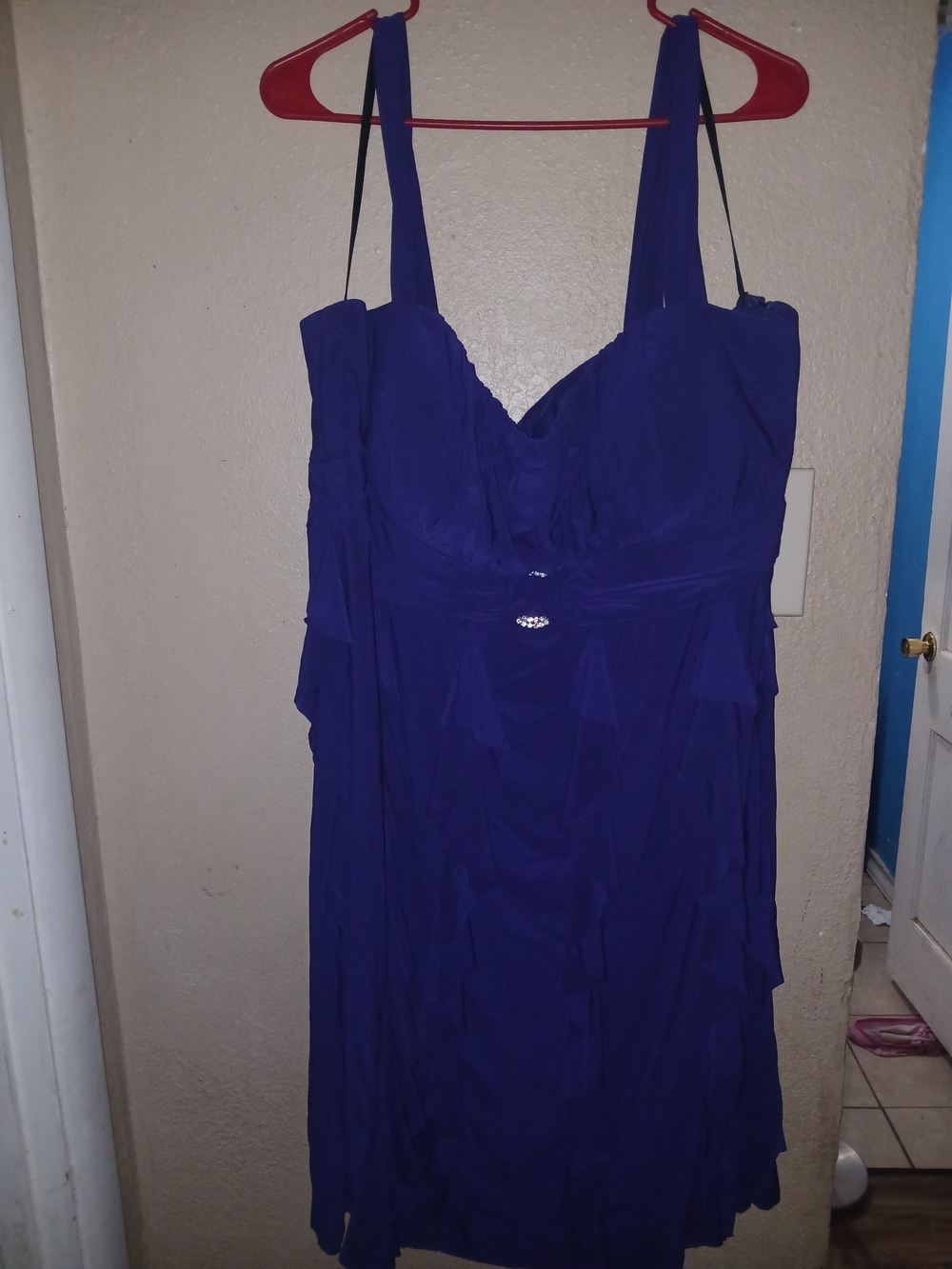 Betsy & Adam Purple Midi Dress
